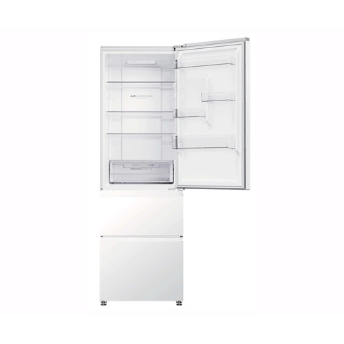 Frigorífico combi 185cm HAIER HTR3618CNPW blanco, NO FROST, clasificación energética: C, H: 185cm, A: 59,5cm, F: 66,7cm, capacidad total: 360L.