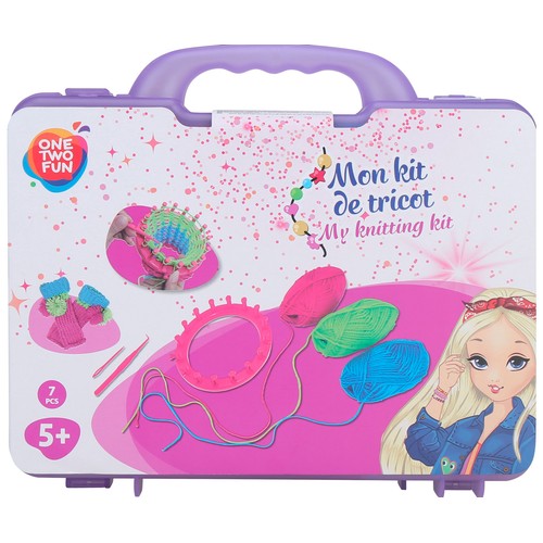 Set para Aprender a Tejer con 7 piezas +5 Años ONE, TWO FUN