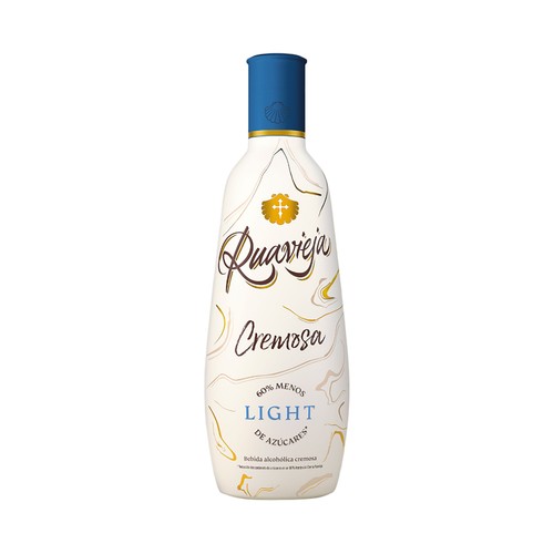 RUAVIEJA Cremosa light Licor de crema de orujo con un 60% menos de azúcar botella 5 cl.
