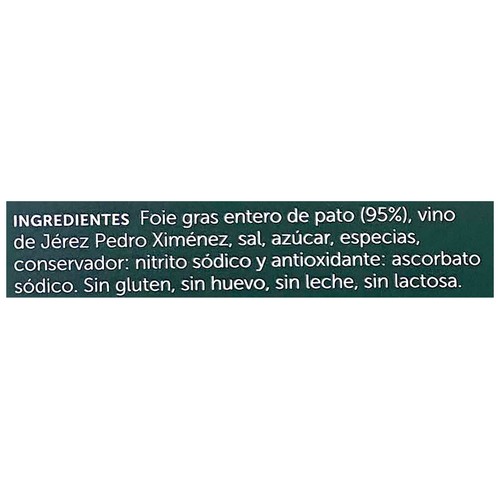 DELICASS Foie gras de pato entero 200 g.