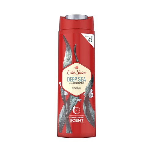 OLD SPICE Gel para ducha o baño, específico para hombre OLD SPICE Deep sea 400 ml.