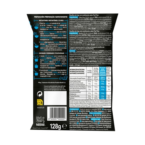 MAGGI Noodles fideos instantáneos saucy pad thai 120gr