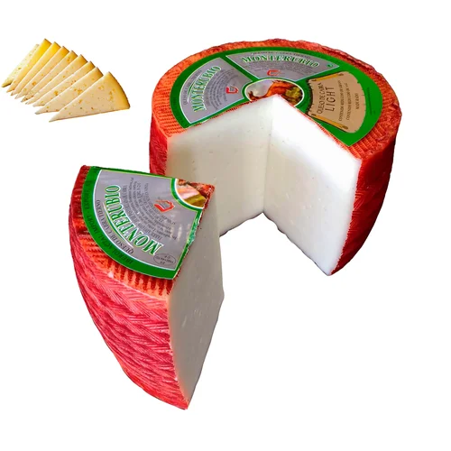 Queso Havarti con Indicación Geográfica Protegida (IGP) al corte. - Loncha normal 1 a 2 mm