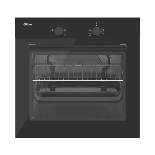 Horno convencional QILIVE Q-6910, capacidad: 70 Litros, A: 59,5cm, H: 59,5cm, F: 56,5cm.