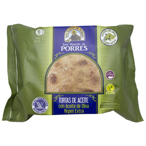 Torta en aceite de oliva SAN MARTIN PORRES 6 uds x 180 g.