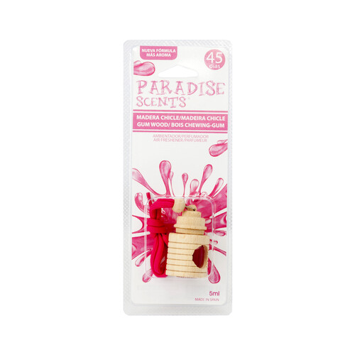 Ambientador de madera olor chicle PARADISE SCENTS.