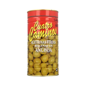 CUATRO CAMINOS Aceituna rellena CUATRO CAMINOS 600 g.