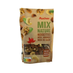 PRODUCTO ALCAMPO Mix nature Surtido de frutos secos crudos 150 g.