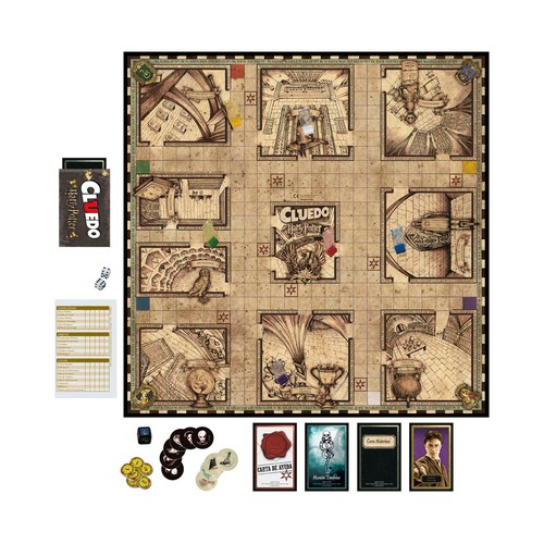 Juego de mesa de estrategia y descubrimiento Cluedo Harry Potter, de 3 a 5 jugadores HASBRO GAMING.