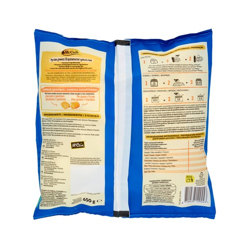 McCAIN Pops de patata rallada, prefritos y ultracongelados 650 g.