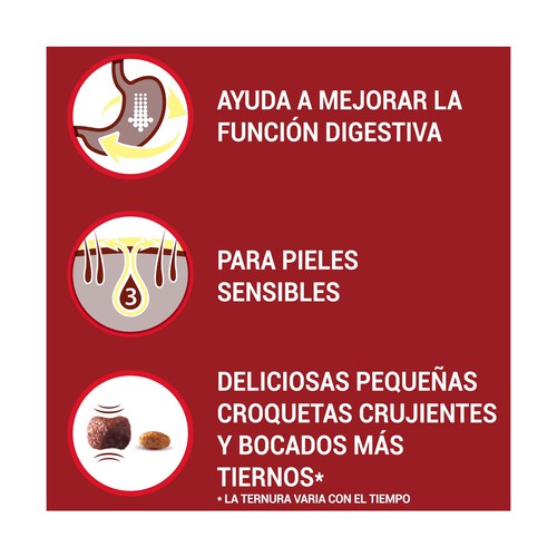 PURINA ONE Comida para perros adultos de raza pequeña a base de salmón y arroz PURINA ONE MINI 1,5 kilo.