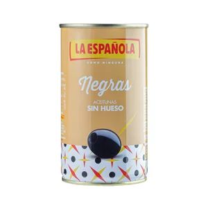 LA ESPAÑOLA Aceitunas negras sin hueso 350 g.