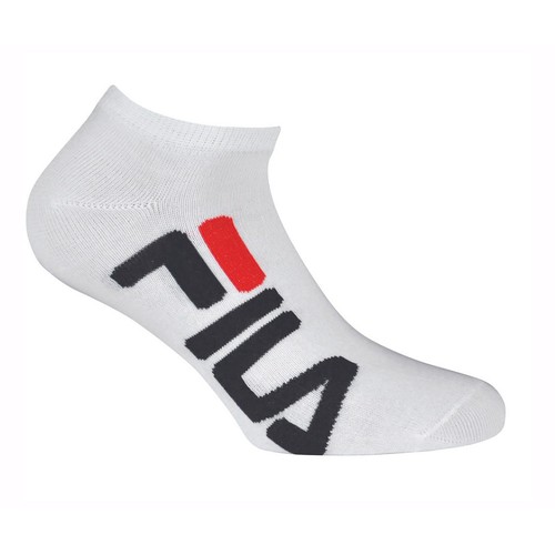 Pack 2 calcetines tobilleros FILA, color blanco, talla 35/38
