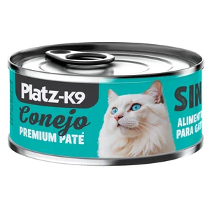 PLATZ-K9 Ali.hum. latitas gato adulto conejo 85 g.