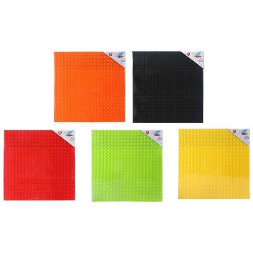 Tablero para juegos de construcción 26x26cm, disponible varios colores, ONE TWO FUN ALCAMPO.