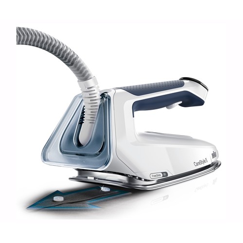 Centro de planchado BRAUN Carestyle 5 IS5245BL, suela Freeglide 3D Eloxalplus, 2400W, 7 bares de presión.