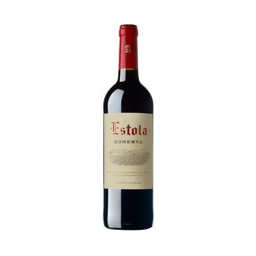 ESTOLA Vino tinto reserva con D.O. La Mancha botella 75 cl.