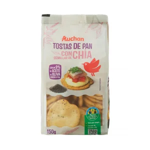 ALCAMPO CULTIVAMOS LO BUENO Tostas de pan con chía especial canapé 150 g
