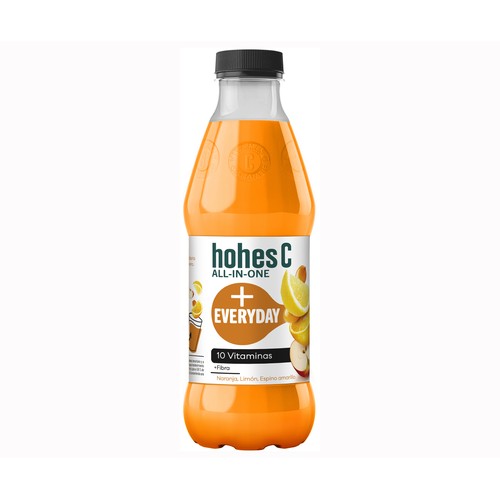 HOHES C Bebida de naranja, limón y espino amarillo 1 l.
