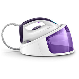 Centro de planchado PHILIPS FastCare Compact GC6720/30, suela de cerámica, autonomía ilimitada, 5,2 bares de presión.