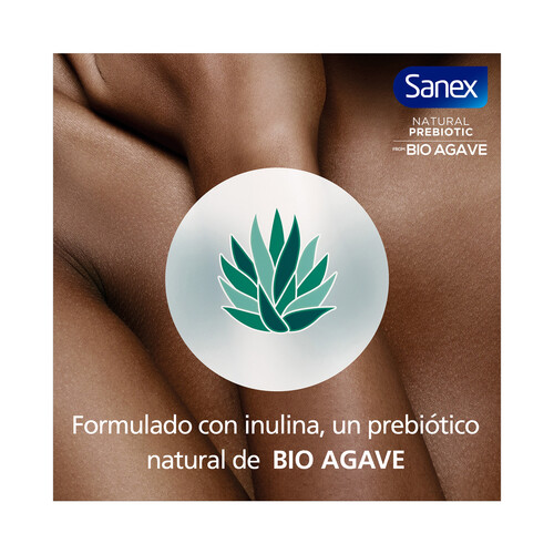 SANEX Gel revitalizante para baño o ducha con prebiótico, para todo tipo de pieles SANEX Natural prebiotic 600 ml.