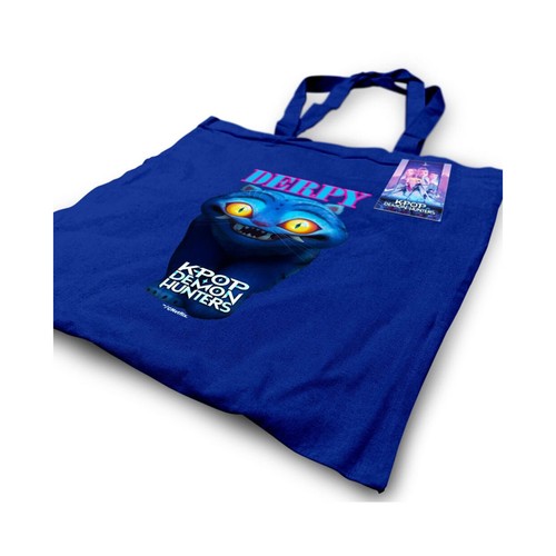 K-POP Totebag azul marino,  Demon Hunters Derpy. PYRAMID POSTERS.