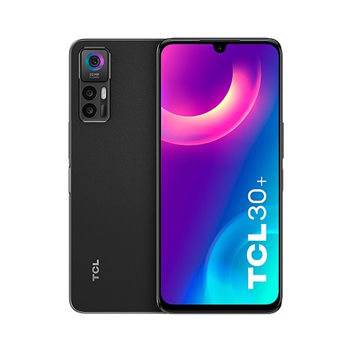 TCL 30+ T676KTB Tech Black, Octa-Core, 4GB Ram, 128GB, pantalla 16,5cm (6,5").