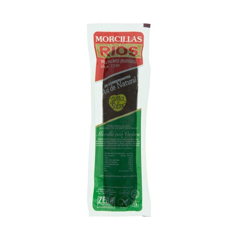 Morcilla de verduras, envasada al vacio RIOS