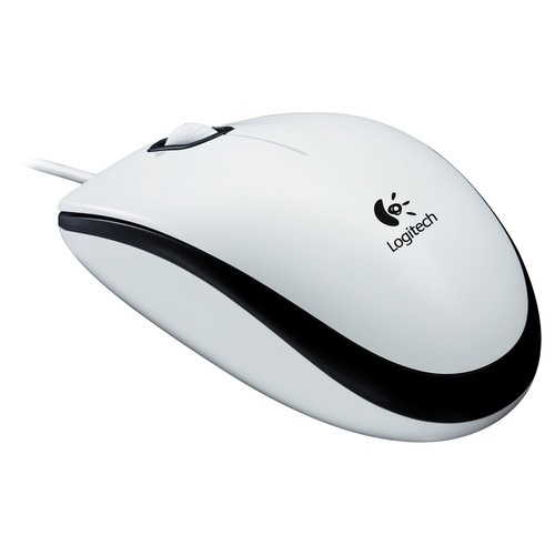 Ratón óptico con cable LOGITECH M100, blanco, 3 botones, 1000dpi, conexión Usb.