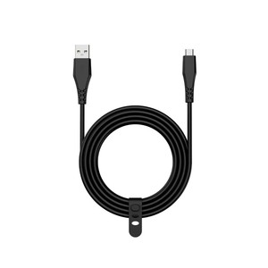Imagen de Cable USB A a USB C QILIVE 600183376, longitud 3 metros, color negro.