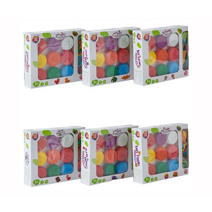 Set de 9 botes de plastilina más accesorios, ONE TWO FUN ALCAMPO.