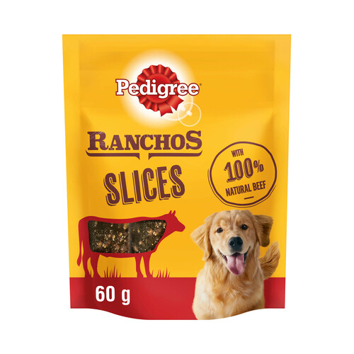 PEDIGREE Snacks perros buey PEDIGREE RANCHOS SLICES 60 g.