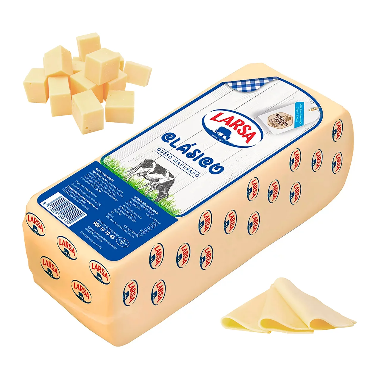 Queso en barra Edam. - Loncha fina 1 mm