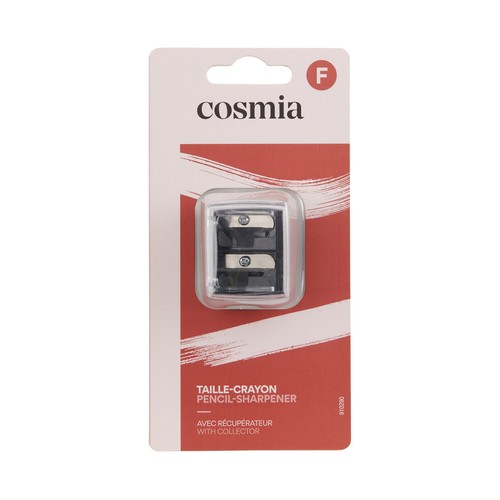 COSMIA Sacapuntas de 2 diámetros (8 y 12 mm) con depósito.