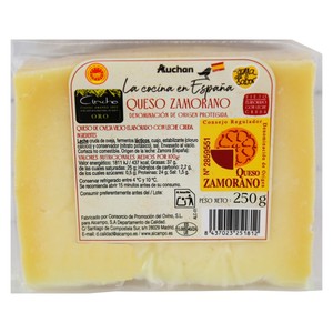 Auchan Queso de Oveja Viejo Zamorano con Denominación D Eorigen Protegida 250 G Producto Alcampo.