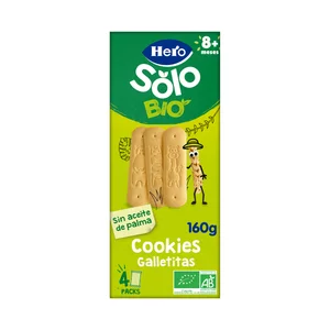 HERO Solo bio Galletitas (cookies) ecológicas a base de cereales, a partir de 8 meses 160 g.