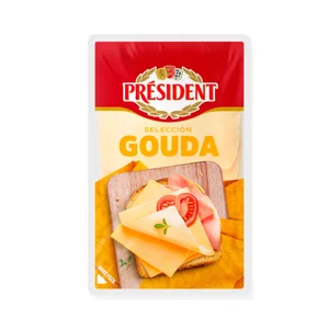 PRESIDENT Queso Gouda en lonchas 100g