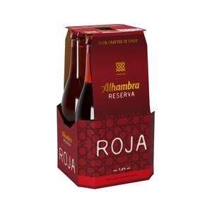 Imagen de ALHAMBRA RESERVA ROJA Cerveza pack de 4 uds. x 33 cl.