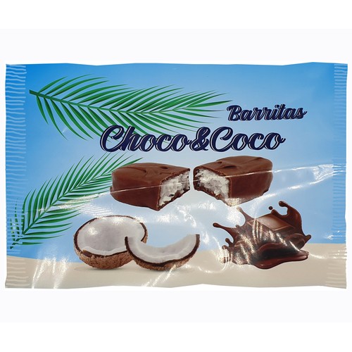 DULCESTEPA Barritas de chocolate y coco 300 g.