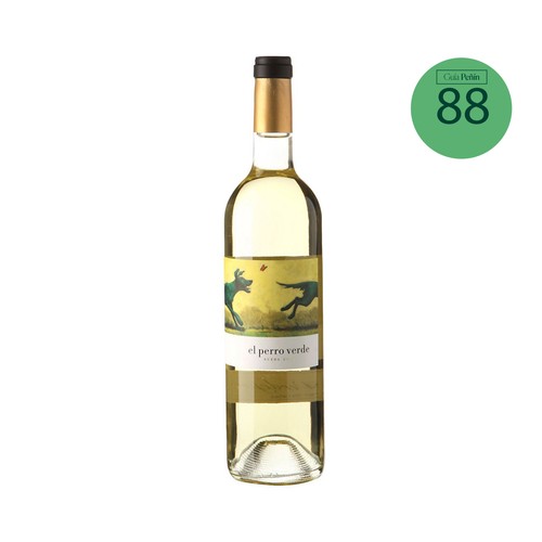 Vino blanco con denominación de origen Rueda EL PERRO VERDE botella 75 cl.