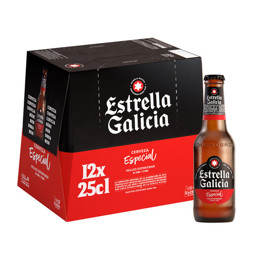 Cervezas ESTRELLA GALICIA ESPECIAL ESPECIAL pack 12 uds. x 25 cl