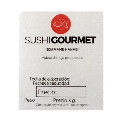 SUSHI GOURMET Habas de soja precocidas (Edaname Hanabi) SUSHI GOURMET