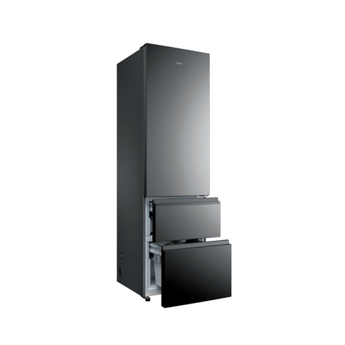 Frigorífico combi 205cm HAIER HTR3620CNMP INOX, 3 cajones, NO FROST, clasificación energética: C, H: 205cm, A: 59,5cm, F: 66,7cm, capacidad total: 414L.