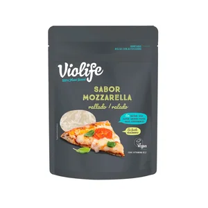 VIOLIFE Rallado vegano con aceite de coco y vitamina B12 con sabor a Mozzarella VIOLIFE 200 g.
