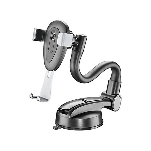Soporte móvil para coche con rotación de 360°, flexible, color negro, CELLULAR LINE.