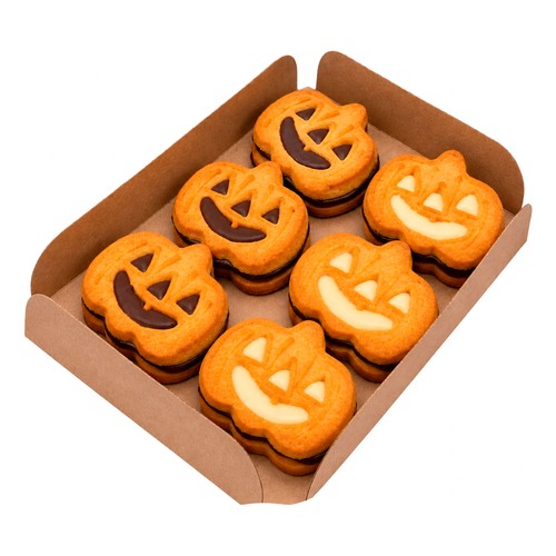 Galletas de calabaza de chocolate blanco y negro 150 g.
