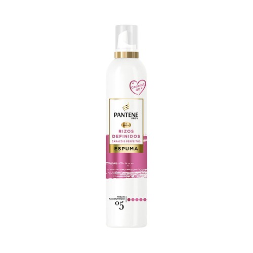 PANTENE Espuma fijadora (05) hidratante, para unos rizos definidos PANTENE Rizos definidos 200 ml.