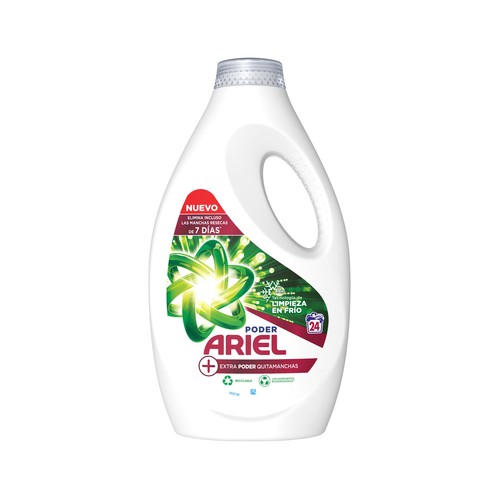ARIEL Ultra Oxi Detergente líquido para lavar a máquina 24 ds.