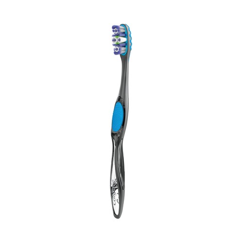 COLGATE 360 Advanced Cepillo de dientes medio, con 4 zonas de acción que ayudan a eliminar las bacterias bucales.