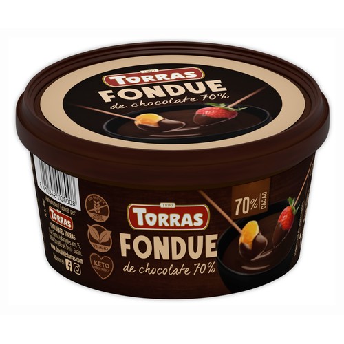 TORRAS Chocolate fondue 70 % de cacao 160 g.